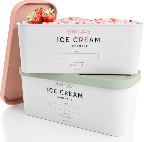 Set reusable ice cream - of,