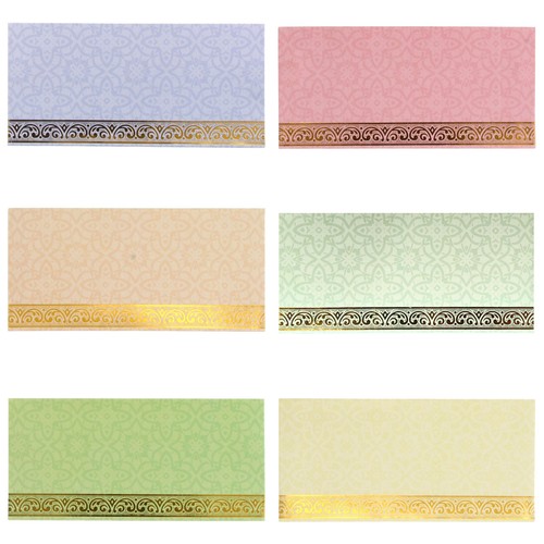 Money envelopes golden border - envelopes,