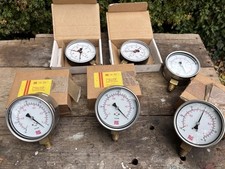 Job Lot Of 6 Pressure Gauges 