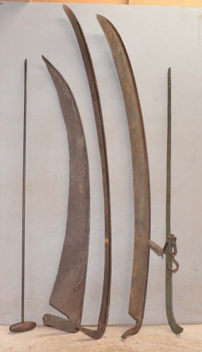 Antique farm tools scythe - antique,