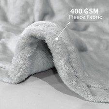 Faux Fur Fleece Throw Soft