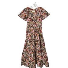 Anthropologie Womens Size XS Dress The Somerset Maxi Tiered Long Floral