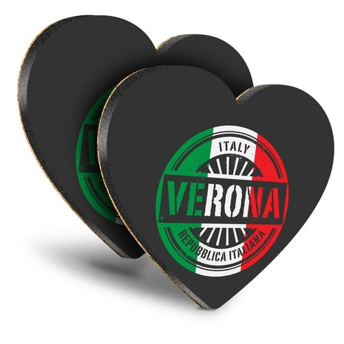 Heart mdf coasters - 2x,