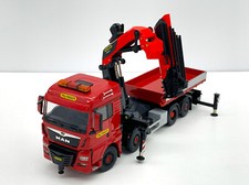 MAN TGX XLX facelift 8x2 palfinger crane PK1650TEC +jib, WSI truck models , 1:50