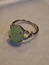 Beautiful Oval Green Marble