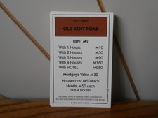 Property cards monopoly spare - property,