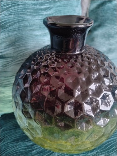 Green black round glass - m&s,
