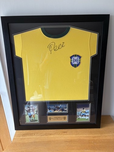 Pele signed and framed - and,