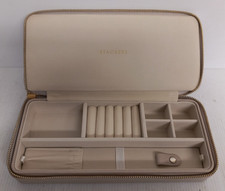 Stackers Travel Leather Jewellery Box Used Good Condition (R7)