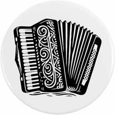 'Piano Accordion' Button Pin