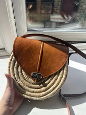 Handmade Raffia And Leather