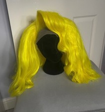 Lace front Bright yellow drag queen wig