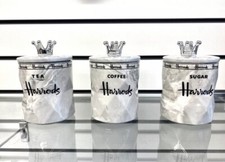 Harrods Tea Coffee Sugar Jar