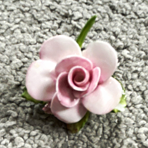 Coalport china floral brooche