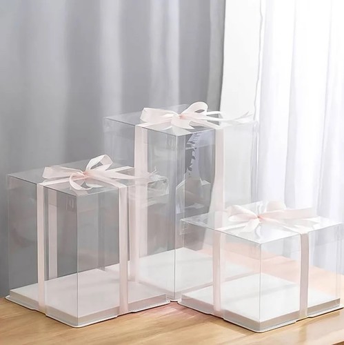Large clear pvc gift - large, boxes