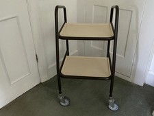 MOBILITY TROLLEY WITH TWO TRAYS _ ADJUSTABLE