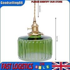 Green glass shade - ceiling, lamp