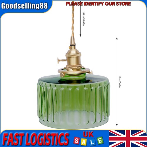 Green glass shade ceiling - ceiling, lamp