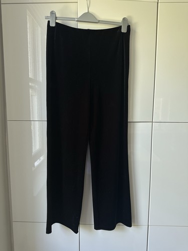 Black velvet straight leg - m&s,
