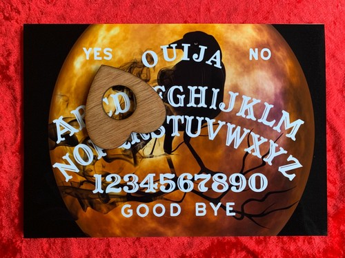 Wooden ouija board game - board, &