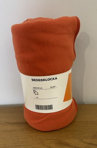 Ikea skogsklocka throw orange - ikea,
