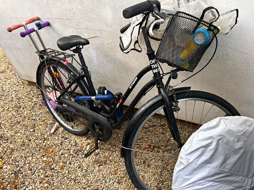 Twin city bike 24in black - b'twin,