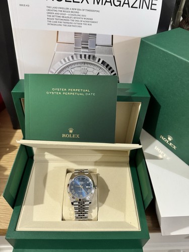 Rolex datejust blue men - blue, men's