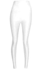 LADIES GIRLS SHINY DISCO LEGGINGS HIGH WAIST BLACK DANCE TROUSER CLUBWEAR PANTS