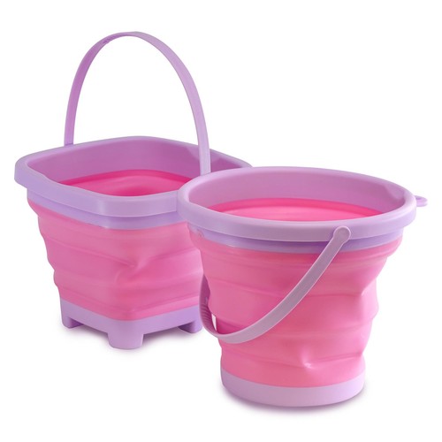 Collapsible beach bucket - beach, water