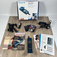 RETRO/RARE ERICSSON I888 World Mobile Phone Collectable/Prop Boxed Read Descript