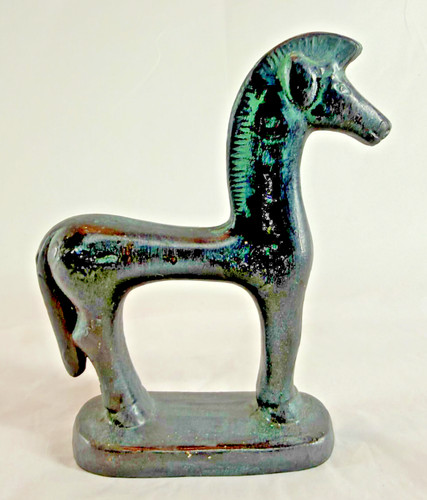 Vintage greek geometric horse - greek,
