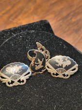Antique Set Siam Sterling