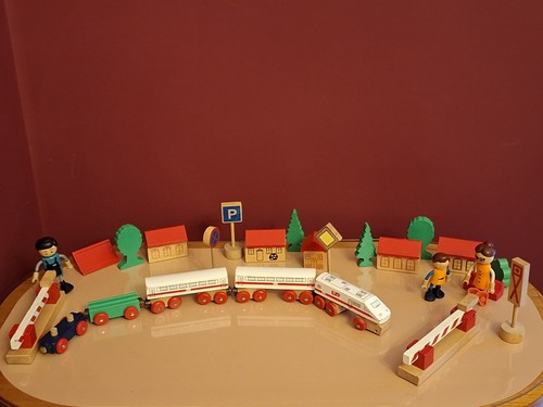 Eichhorn wooden train set - wooden,