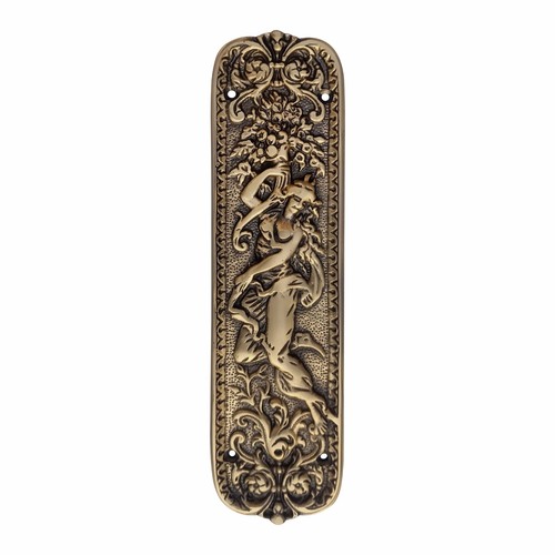 Vintage brass push plate - brass,