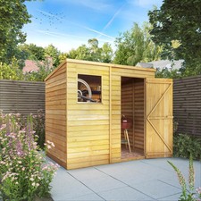 7x5 wooden garden shed overlap - 7x5,