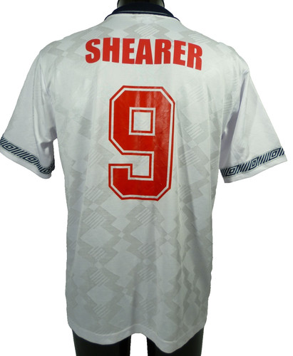 England home white shirt - , 1990