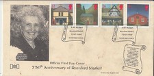 GB 1997 post ofice stamps  on 750 Anniv of Ronford Market