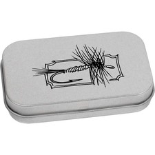 'Fishing Fly' Metal Hinged Tin