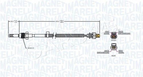 Exhaust gas temperature sensor - gas,