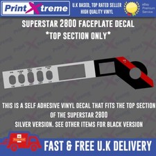 SUPERSTAR 2800 cb radio faceplate Decal Sticker TOP  bezel self adhesive vinyl