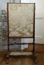 Antique Victorian WALNUT Wood Decorative Shabby Chic Fire Place SCREEN w/Shelf 