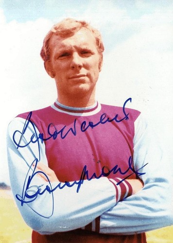 Bobby moore signed photograph - bobby,