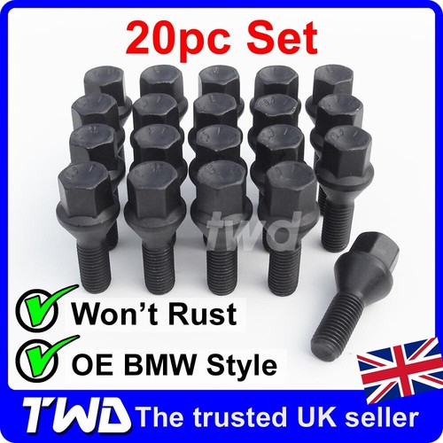 Black alloy wheel - alloy, bolts