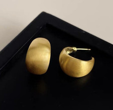Brushed 14ct gold - 14ct,