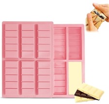  2 x Dubai Viral Chocolate Bar Mold Silicone Candy Mold (2pcs)