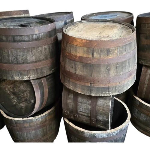 Whisky barrel flower pot - barrel,