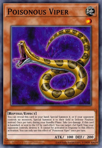 Blgg en030 poisonous viper - poisonous,