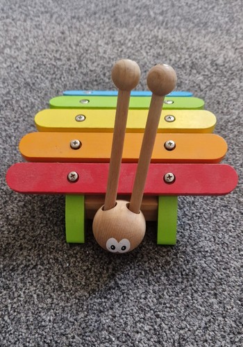 Wooden catterpillar xylophone - wooden,