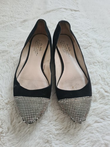 Zara black real suede - zara, pointed