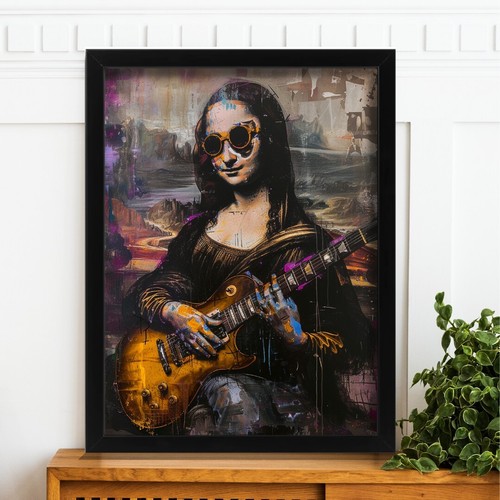 Modern mona lisa - mona, painting